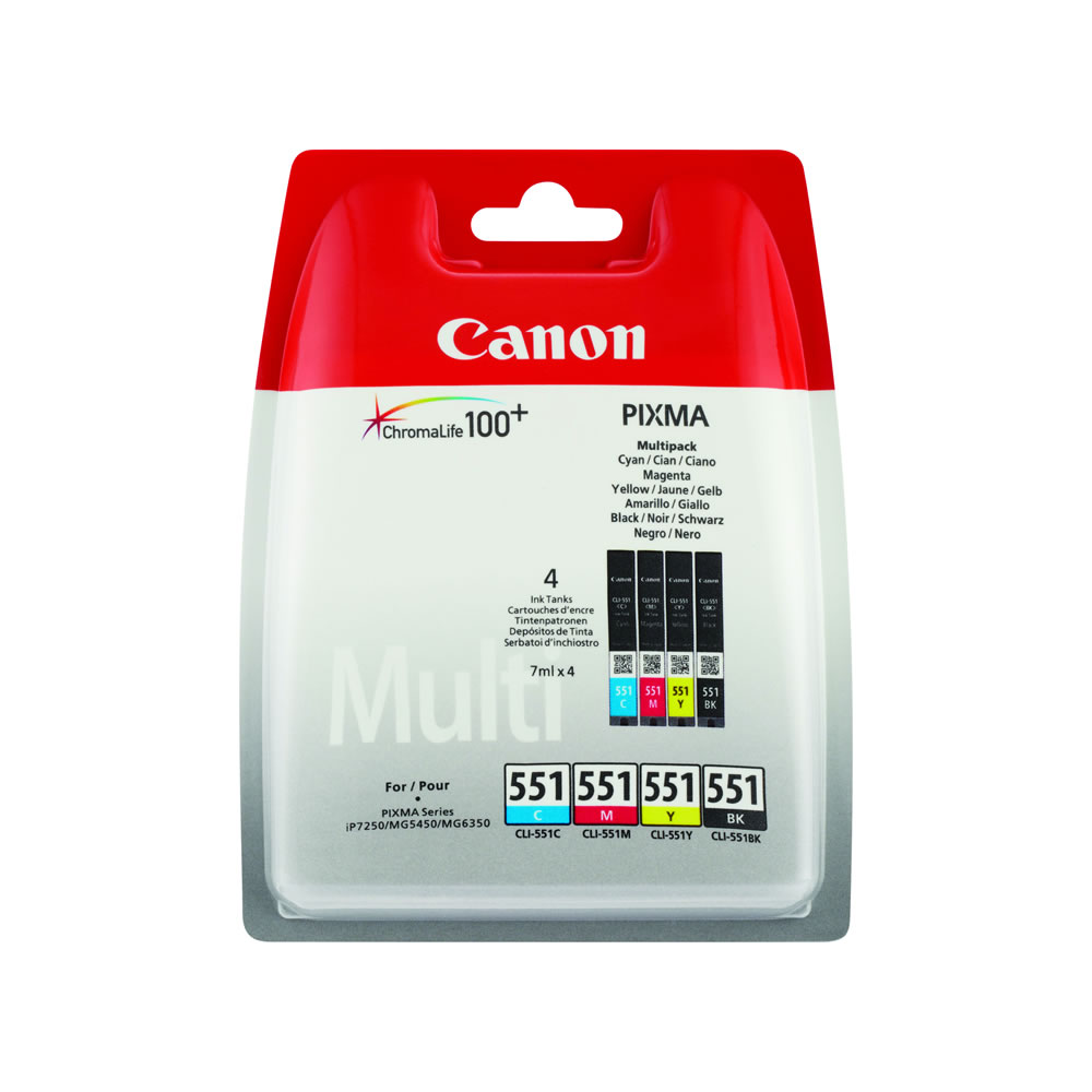 Canon CLI 551 Multi Colour Ink Cartridge Image