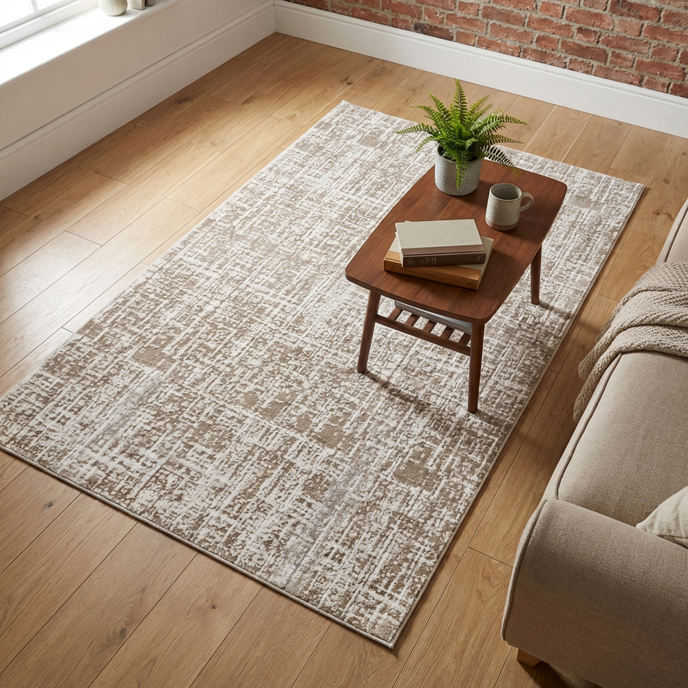 Eden Texture Rug - Beige Image 6