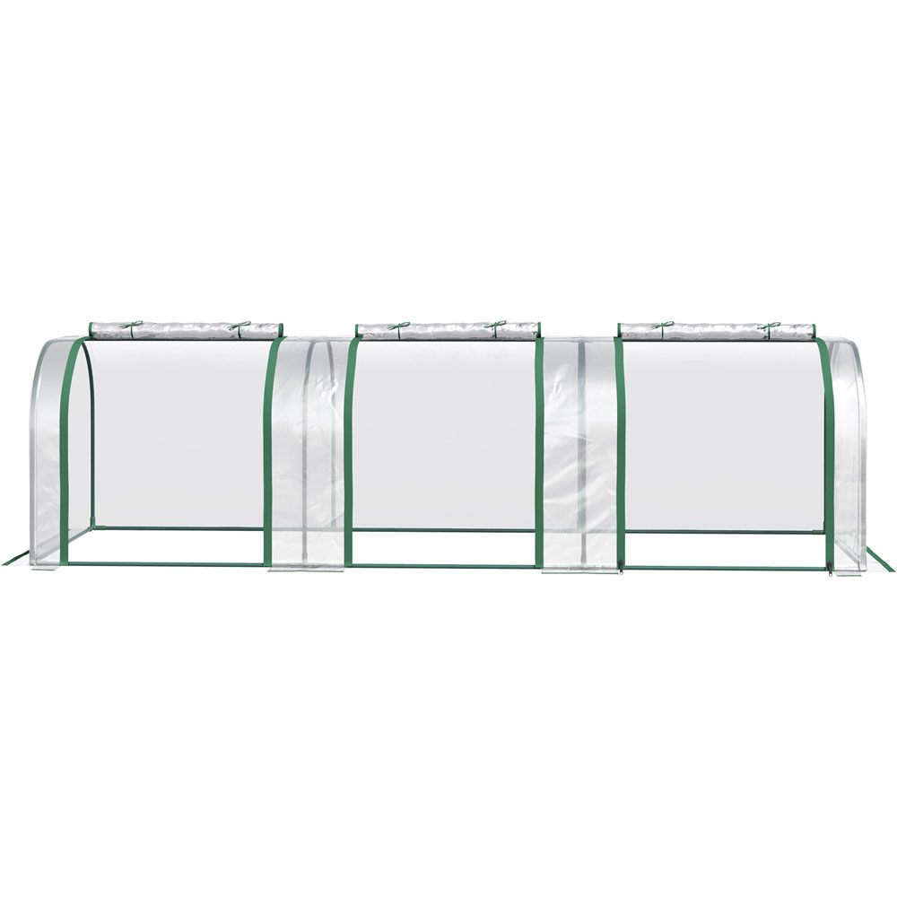 Outsunny Clear PVC 3.3 x 9.7ft Polytunnel Greenhouse Image 3