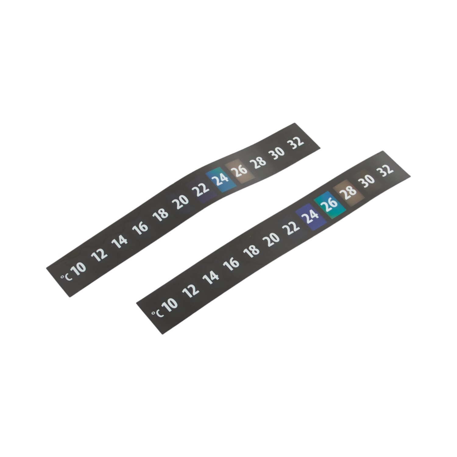 Pack of 2 Stick on Thermometer Strips Black Image 2