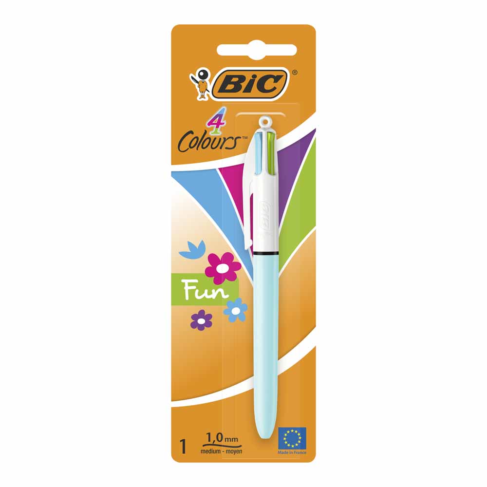 Bic 4 Colours Fun Ballpoint Pen Fashion Colours Image 3
