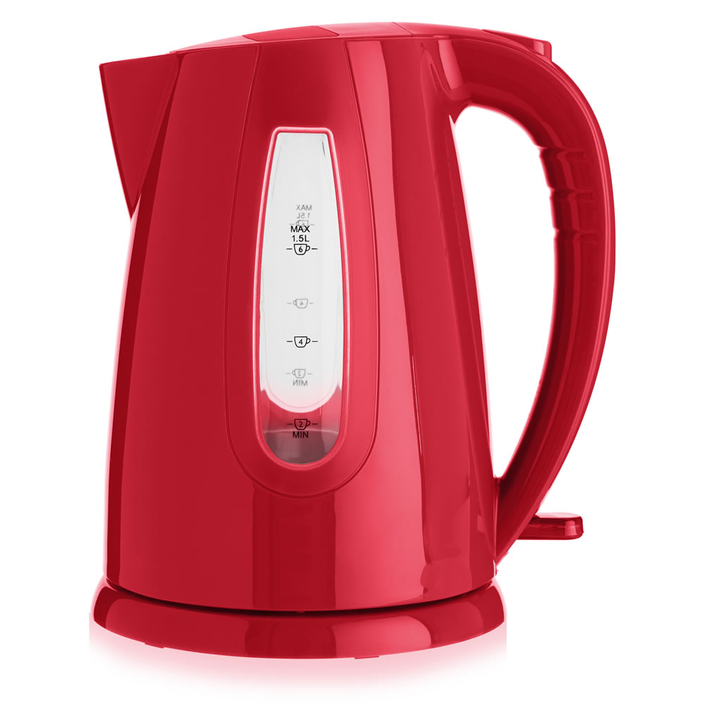 Wilko Colour Play Red Kettle 1.7L Wilko