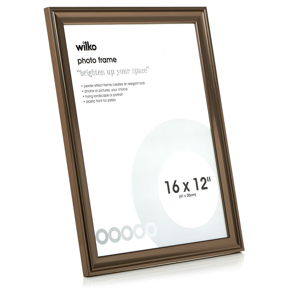 Wilko Pewter Effect Photo Frame 16 x 12 Inch Image 2