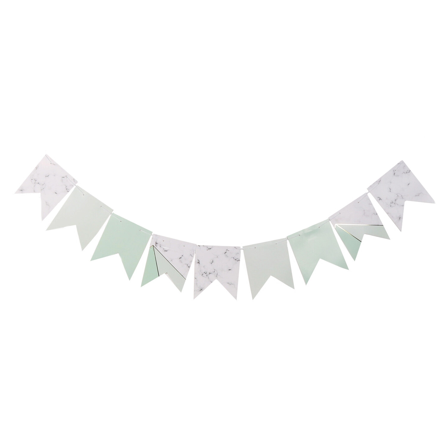 Mint Marble Bunting Image