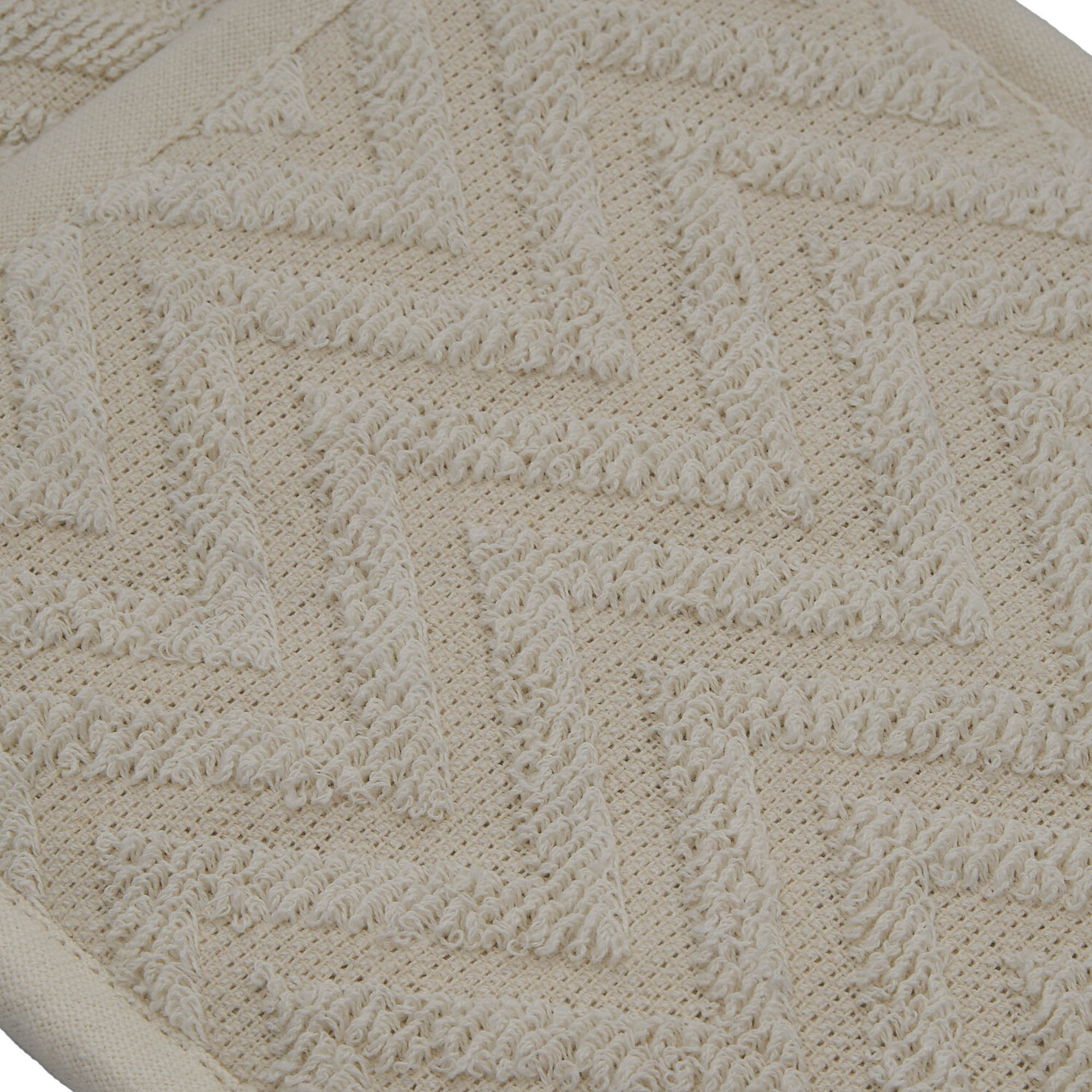 Divante Dobby Terry Double Oven Glove - Cream Image 3