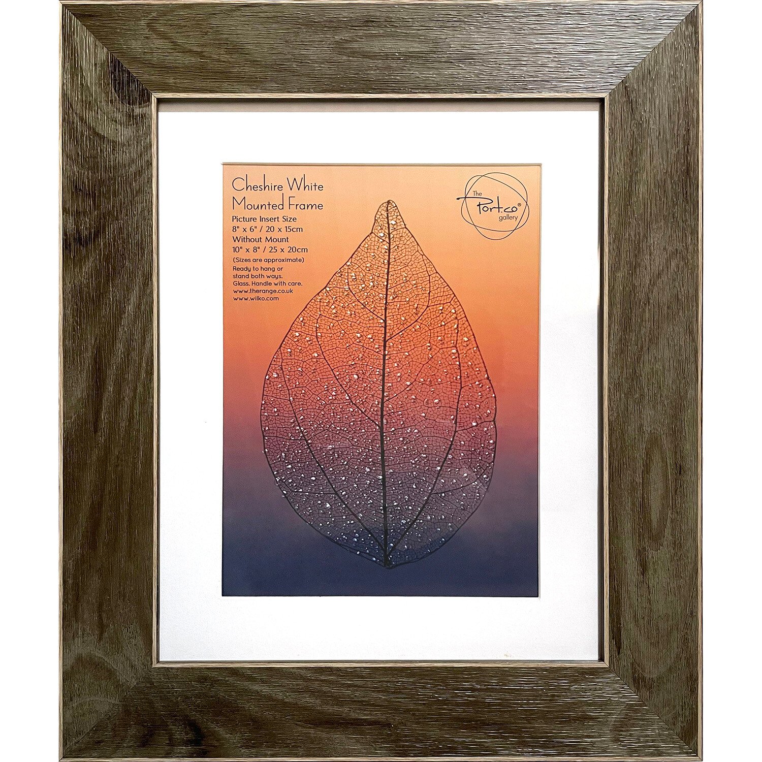 Cheshire White Mounted Frame - Brown / 8 x 6in Image 1