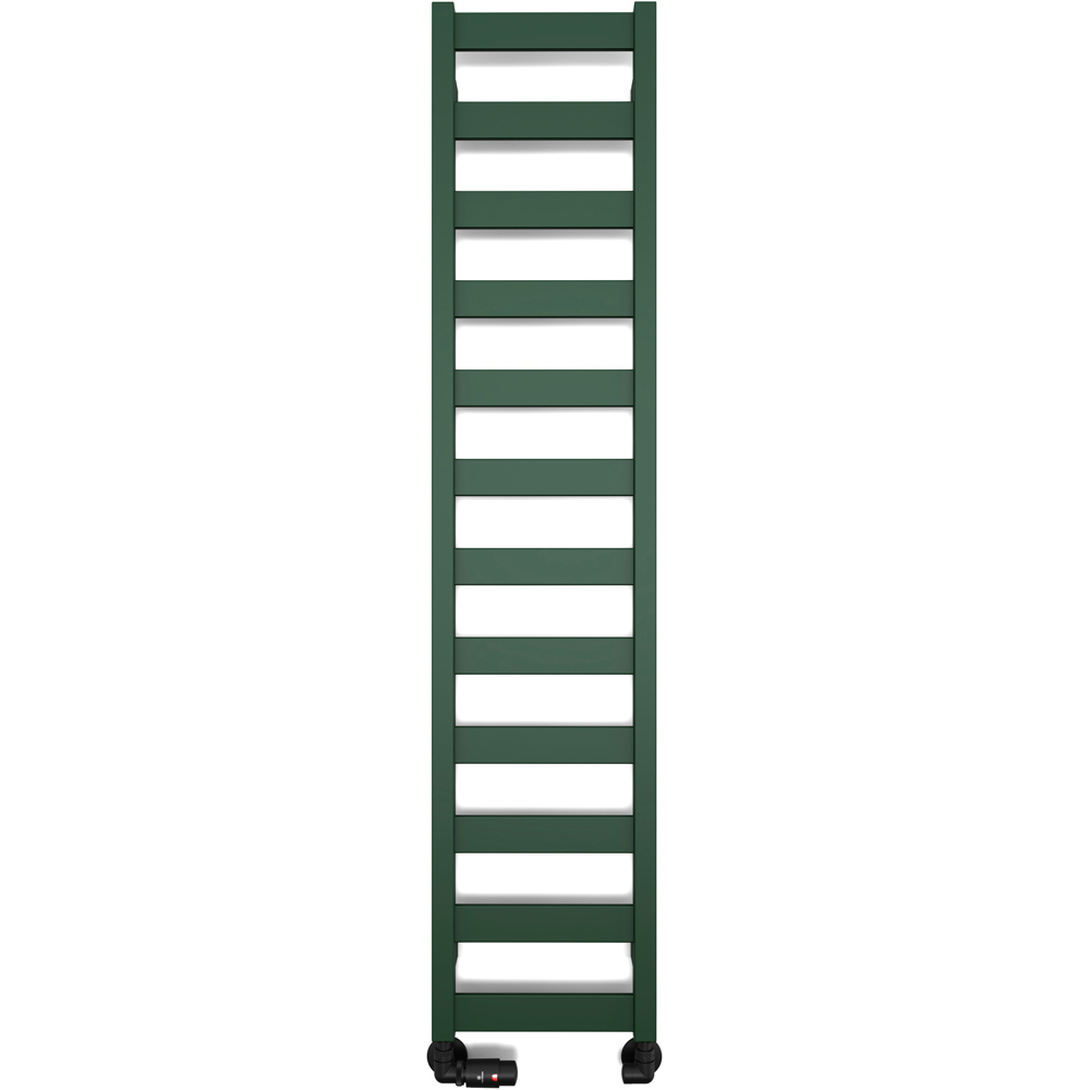 Terma Vivo Matt Green Heated Towel Rail 1215 BTU 1390 x 300mm Image 3