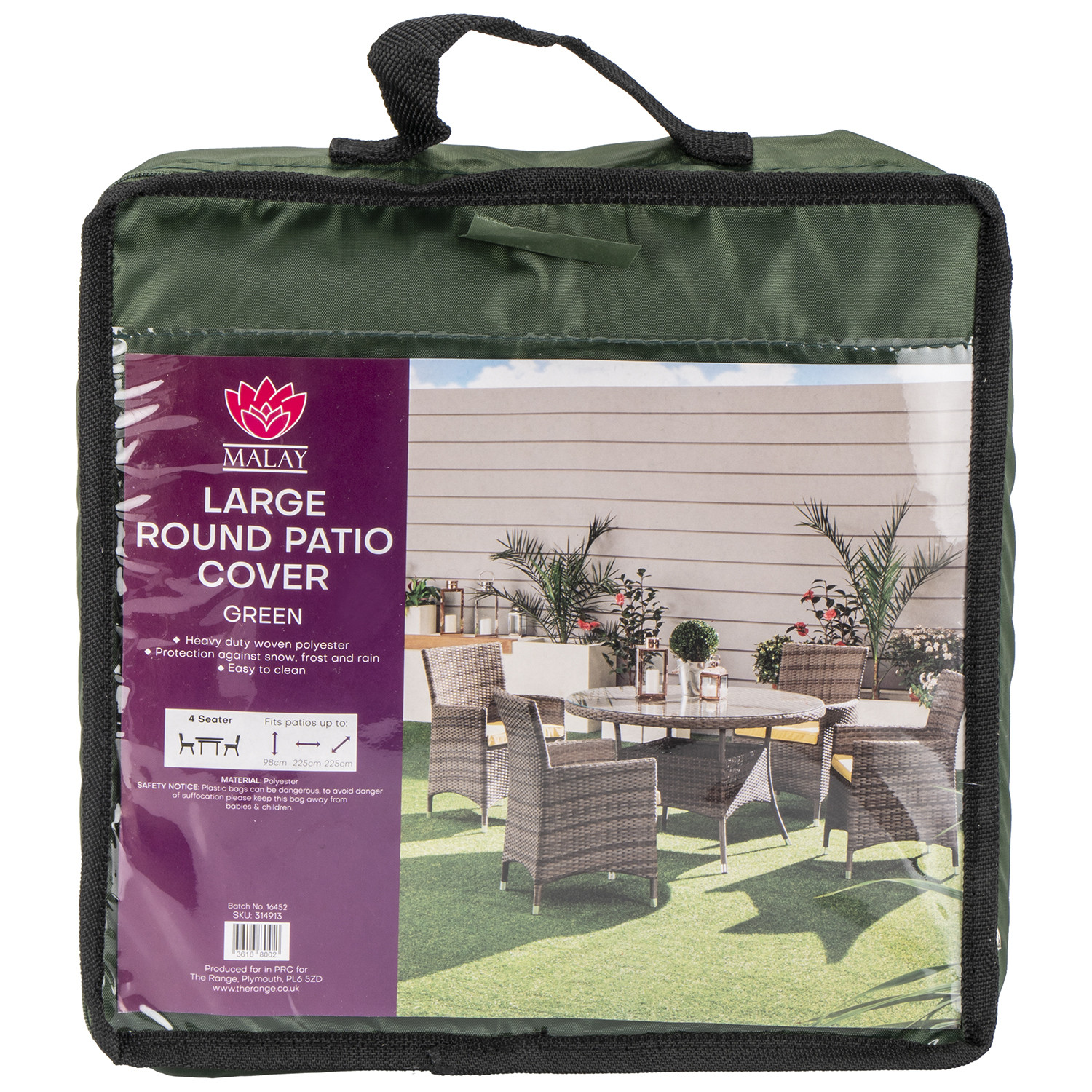 Malay Large Round Patio Cover  - Green Image 1