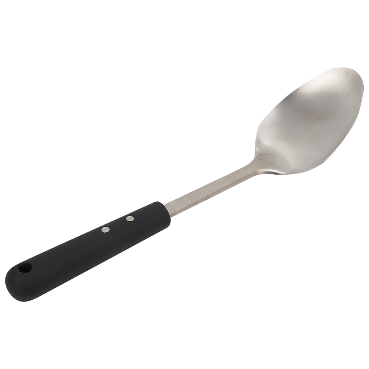 Kitchen Master Solid Spoon with Soft Touch Handle - Chrome Image 3