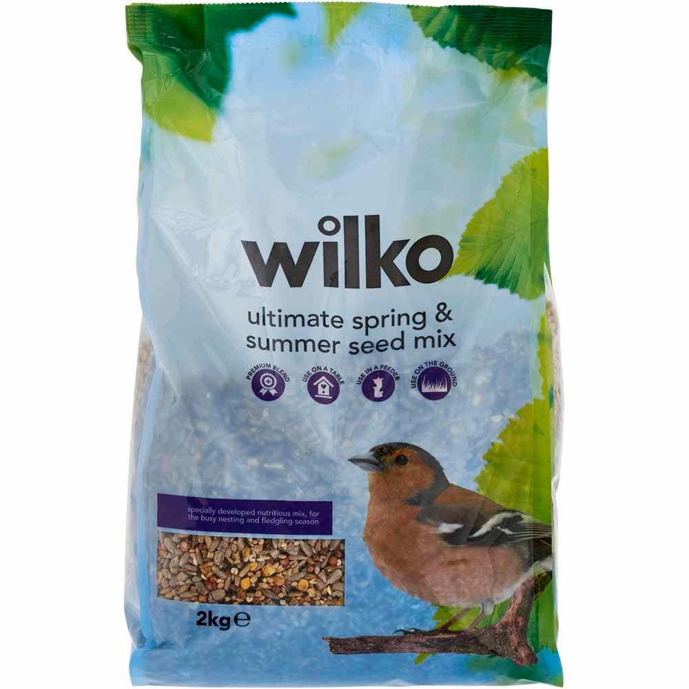 Wilko Wild Bird Spring and Summer Seed Mix Case of 6 x 2kg Wilko