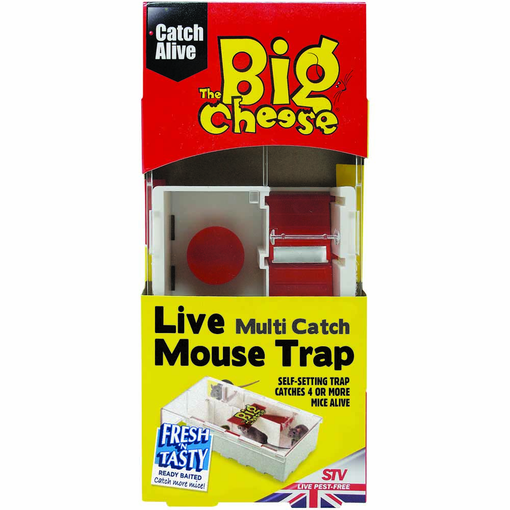 The Big Cheese Ready-to-Use Baited Multi-Catch Mouse Trap Image 1