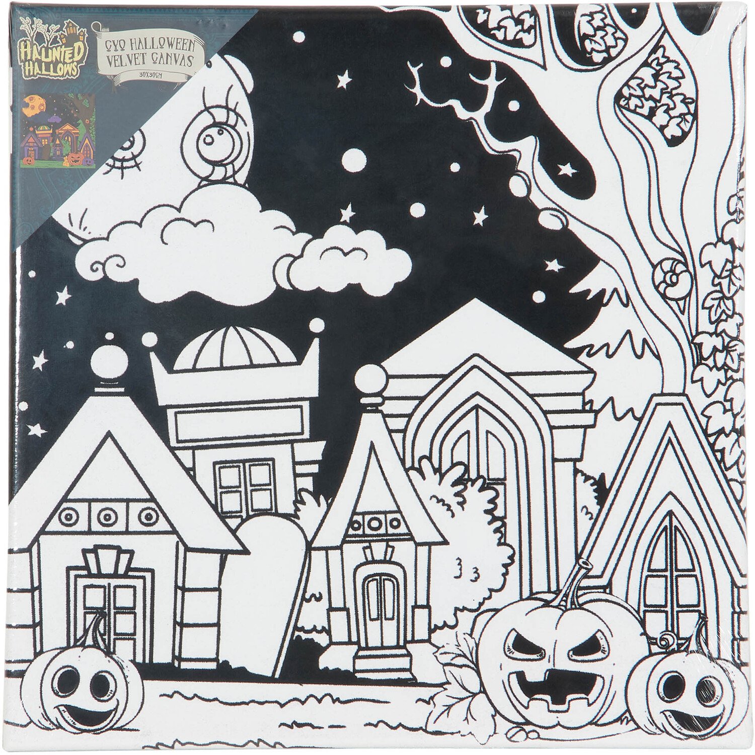 Colour Your Own Halloween Canvas Image 1