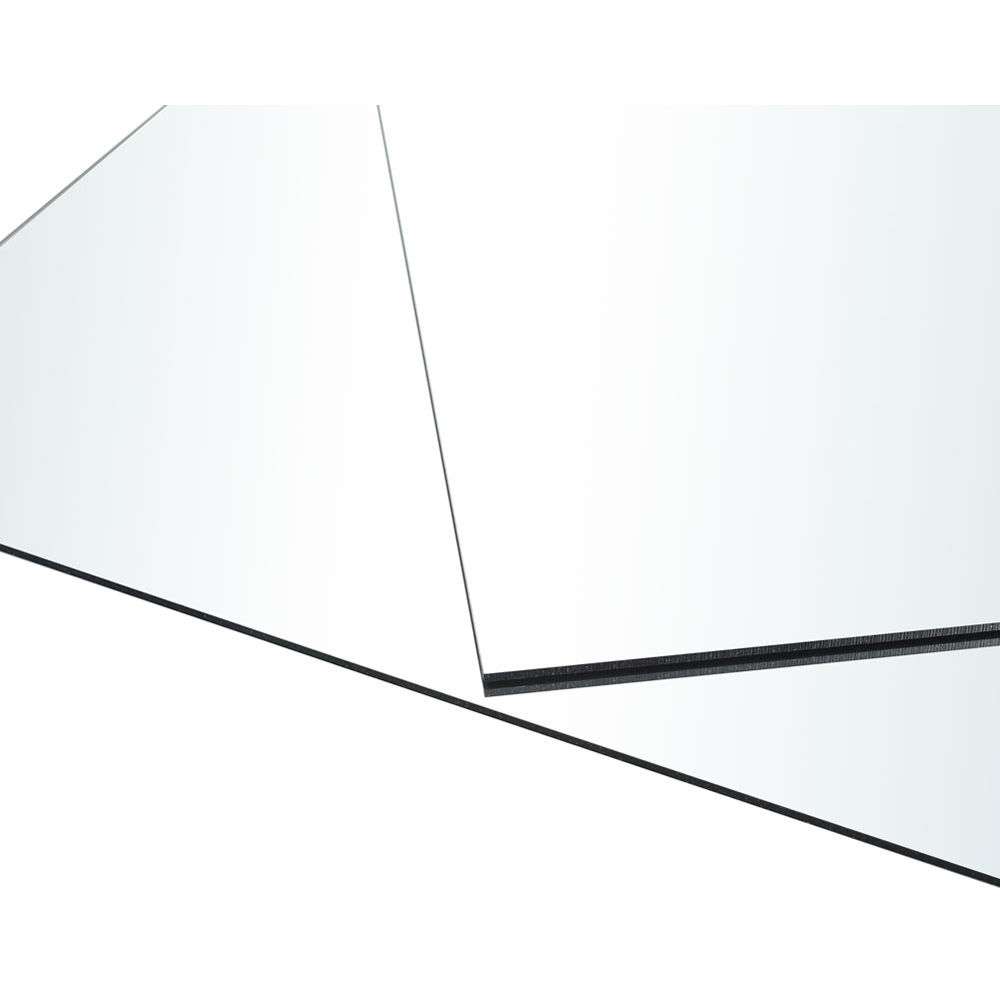 Living and Home 4 Pack Acrylic Adhesive Wall Mirror Tiles Image 6