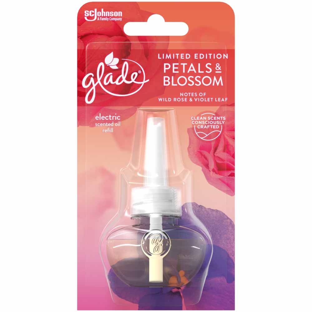 Glade Electric Refill Petals and Blossom Scented Oil Plug-in 20ml  - wilko