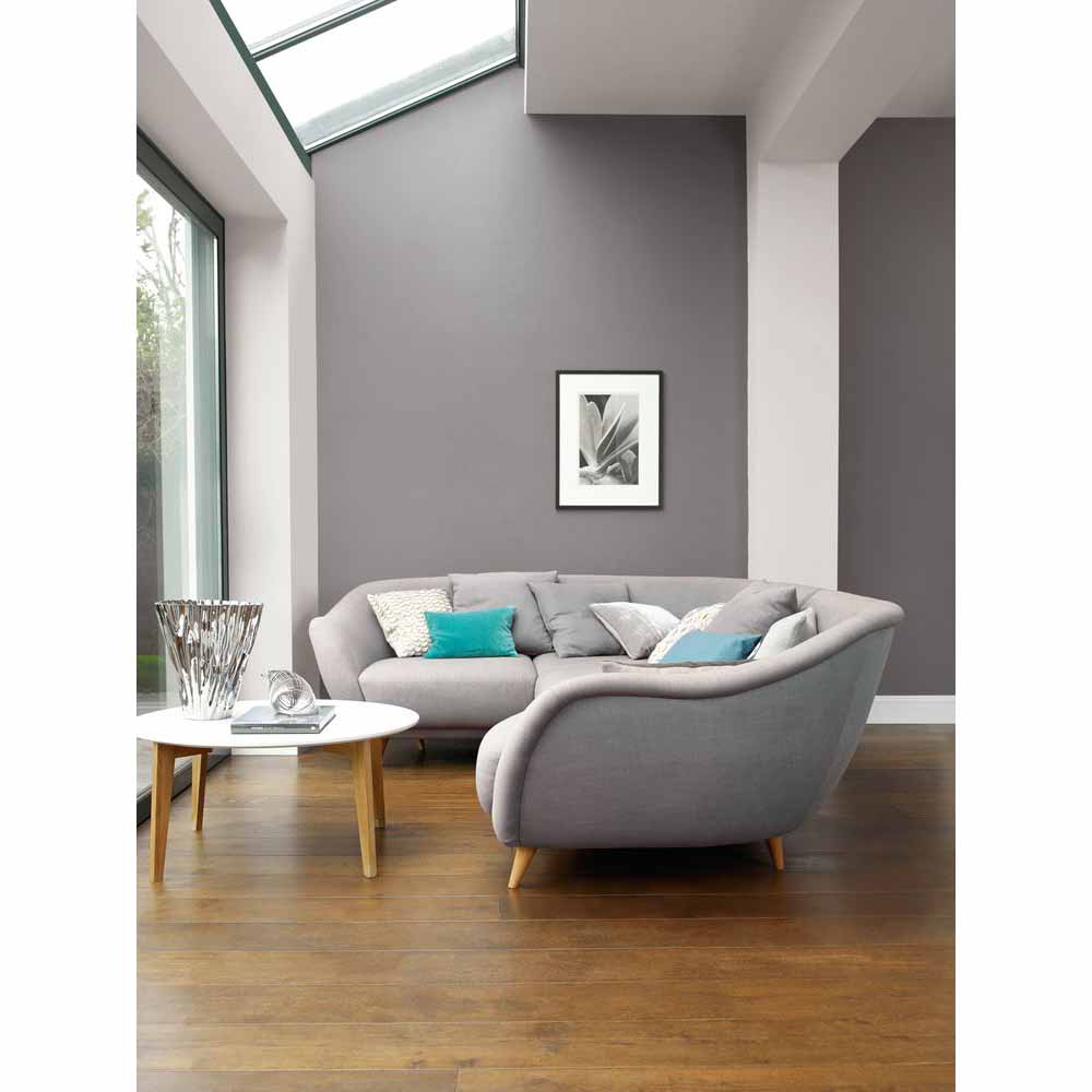 Dulux Walls & Ceilings Warm Pewter Silk Emulsion Paint 2.5L Image 4