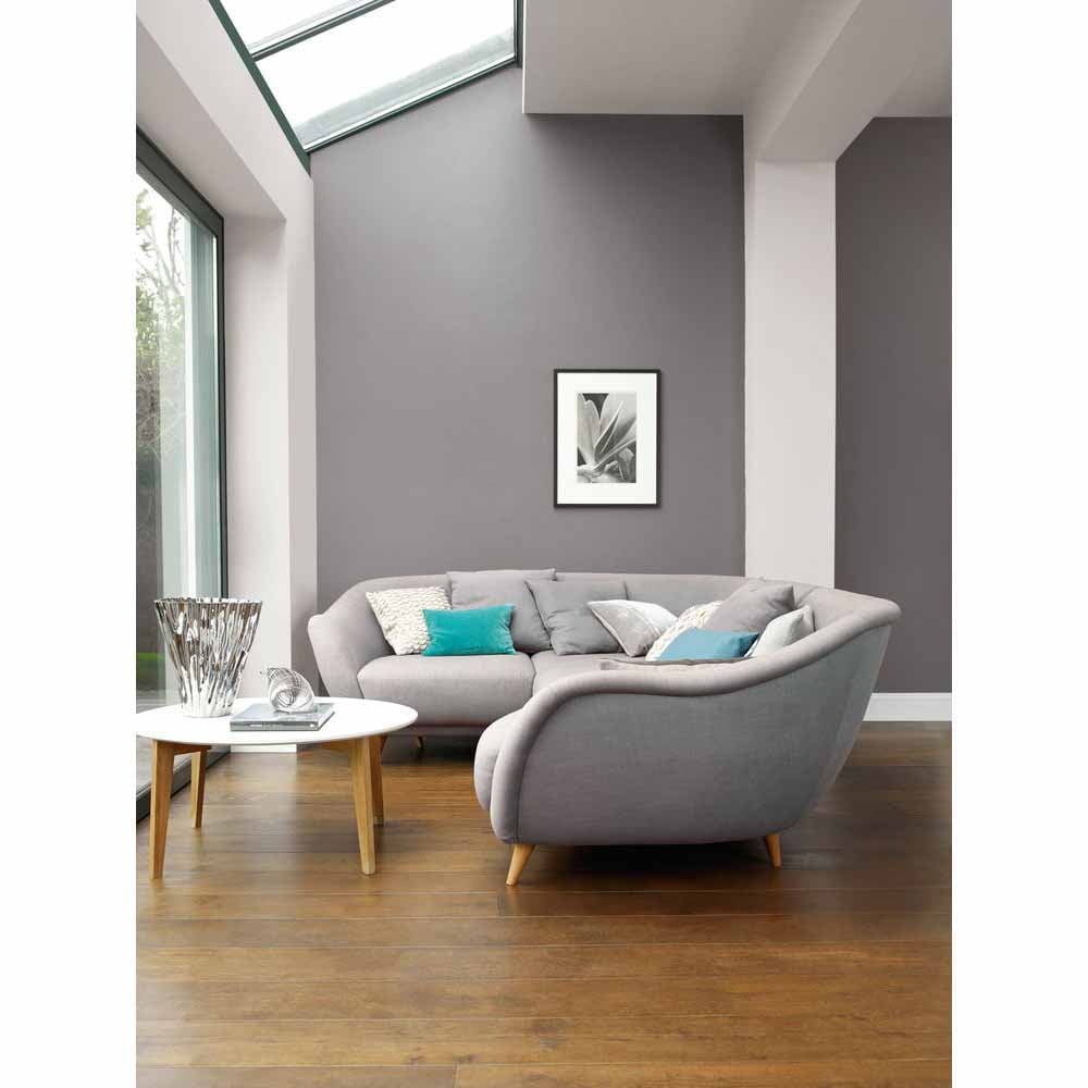 Dulux Walls & Ceilings Warm Pewter Matt Emulsion Paint 2.5L Image 5