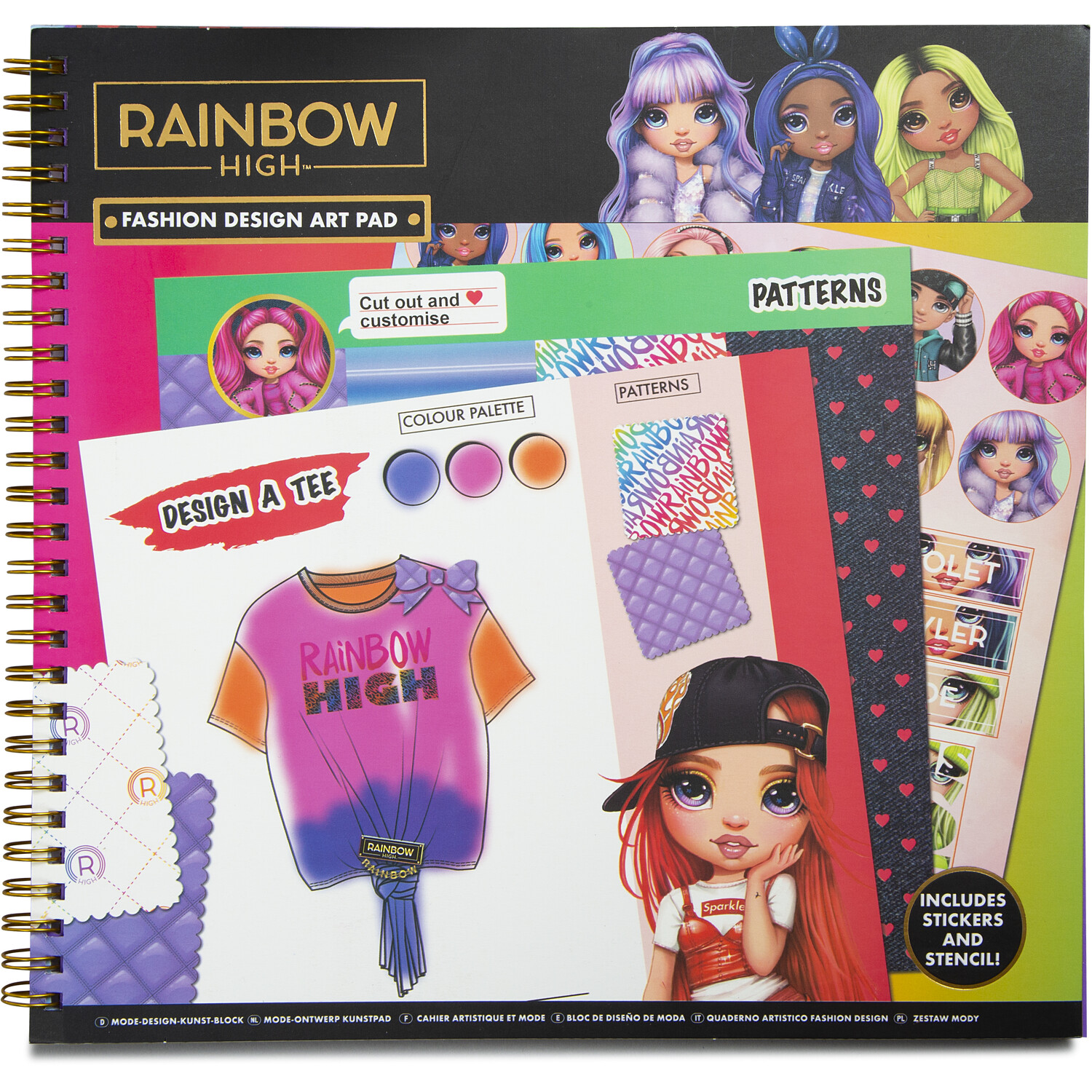 Rainbow High Fashion Designer Art Pad Image 1