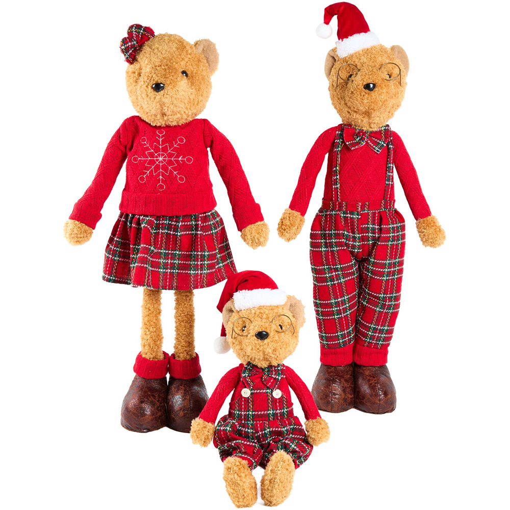 Bear Family with LED Sleigh Image 1