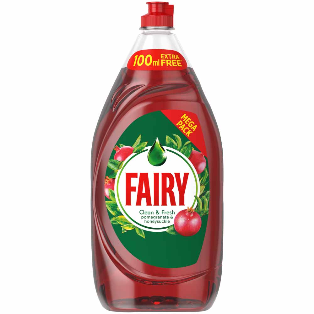 Fairy HDW Washing Up Liquid Pomegranate 1290ml Image 1