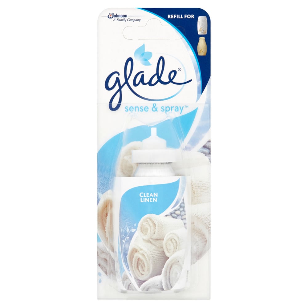 Glade Sense and Spray Clean Linen Air Freshener Refill 18ml Image