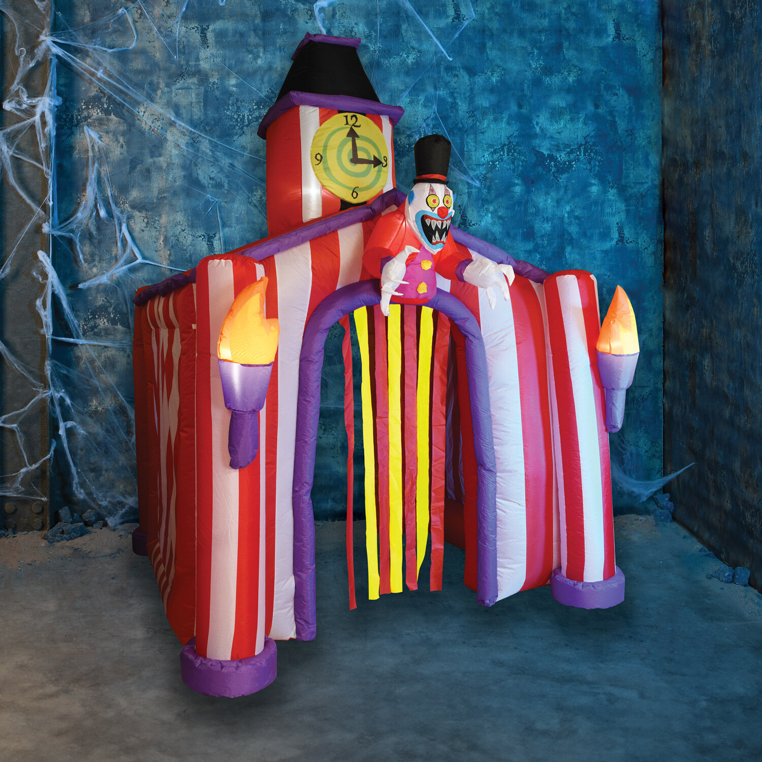 Halloween Circus Clown House Inflatable Multicolour Image 2