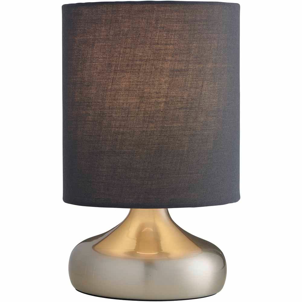 Wilko Nickel Squat Pad Table Lamp Image 5