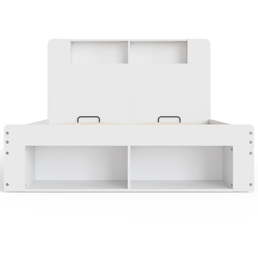 GFW Anya King Size White Integrated Storage Ottoman Bed Image 5