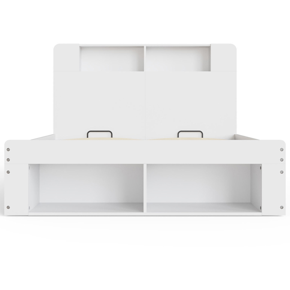 GFW Anya Double White Wooden Ottoman Bed with SC Pocket Sprung Mattress Image 5