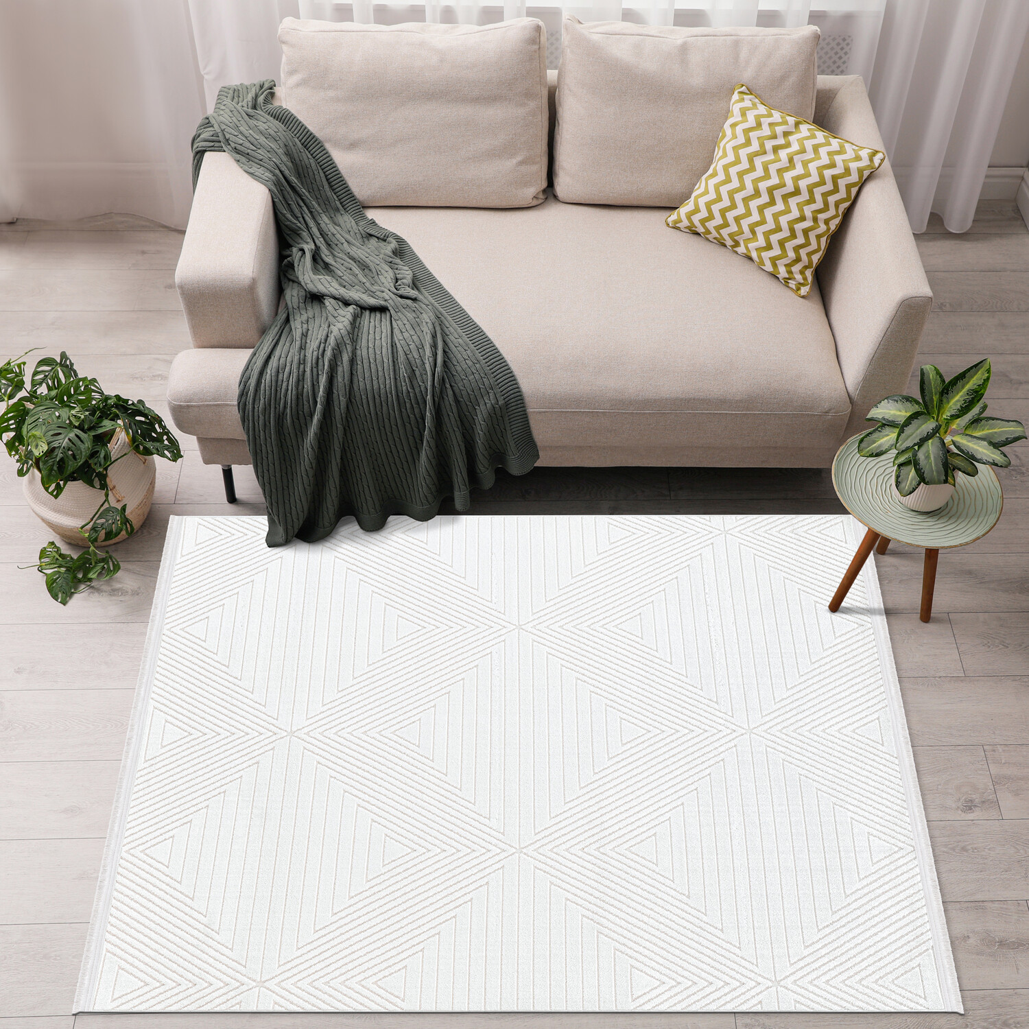 Atelier Geo Rug  - Cream / 160cm Image 1