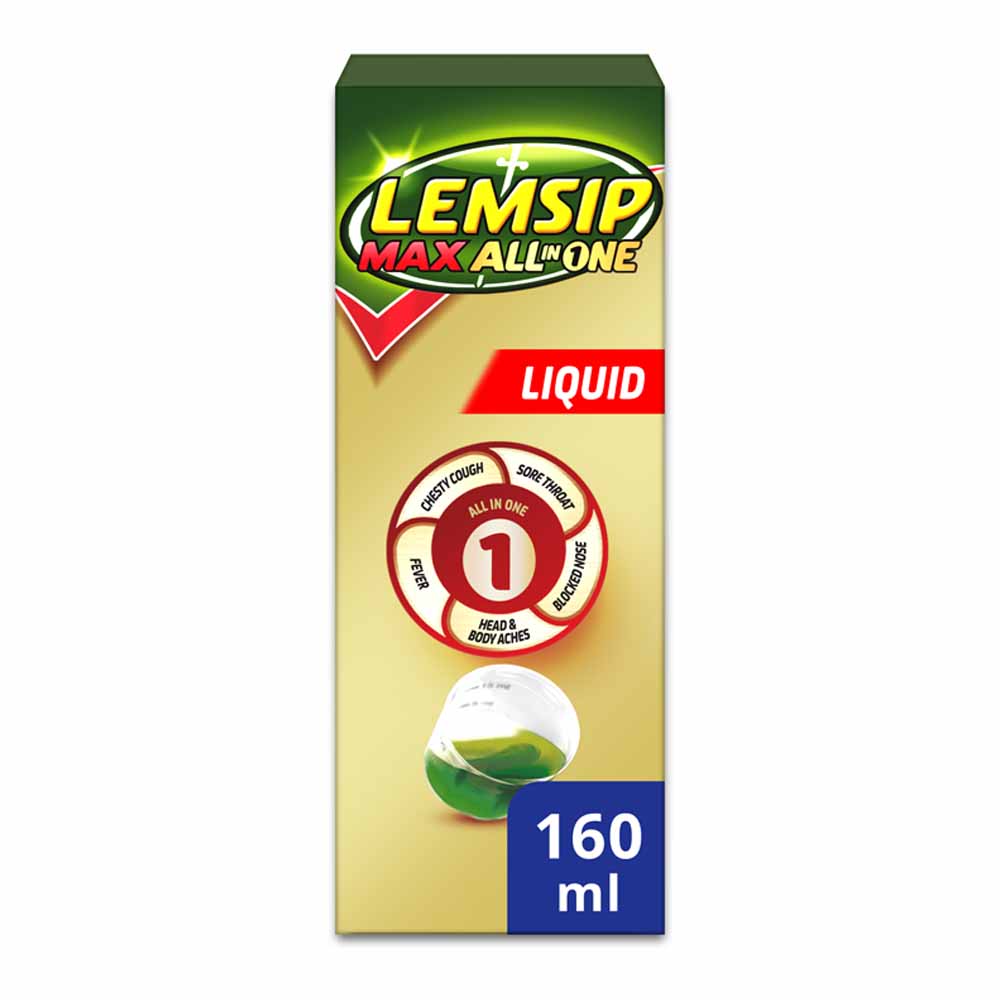 Lemsip All In One Liquid 160ml Image 1