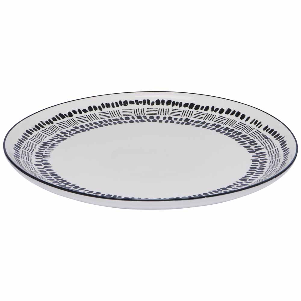 Wilko Pad Print Dinner Plate Wilko