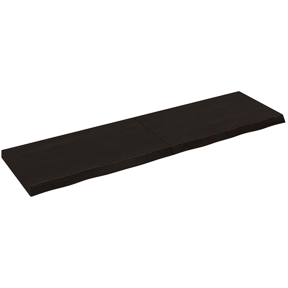 vidaXL 180cm Dark Brown Foldable Floating Wall Shelf Image 1