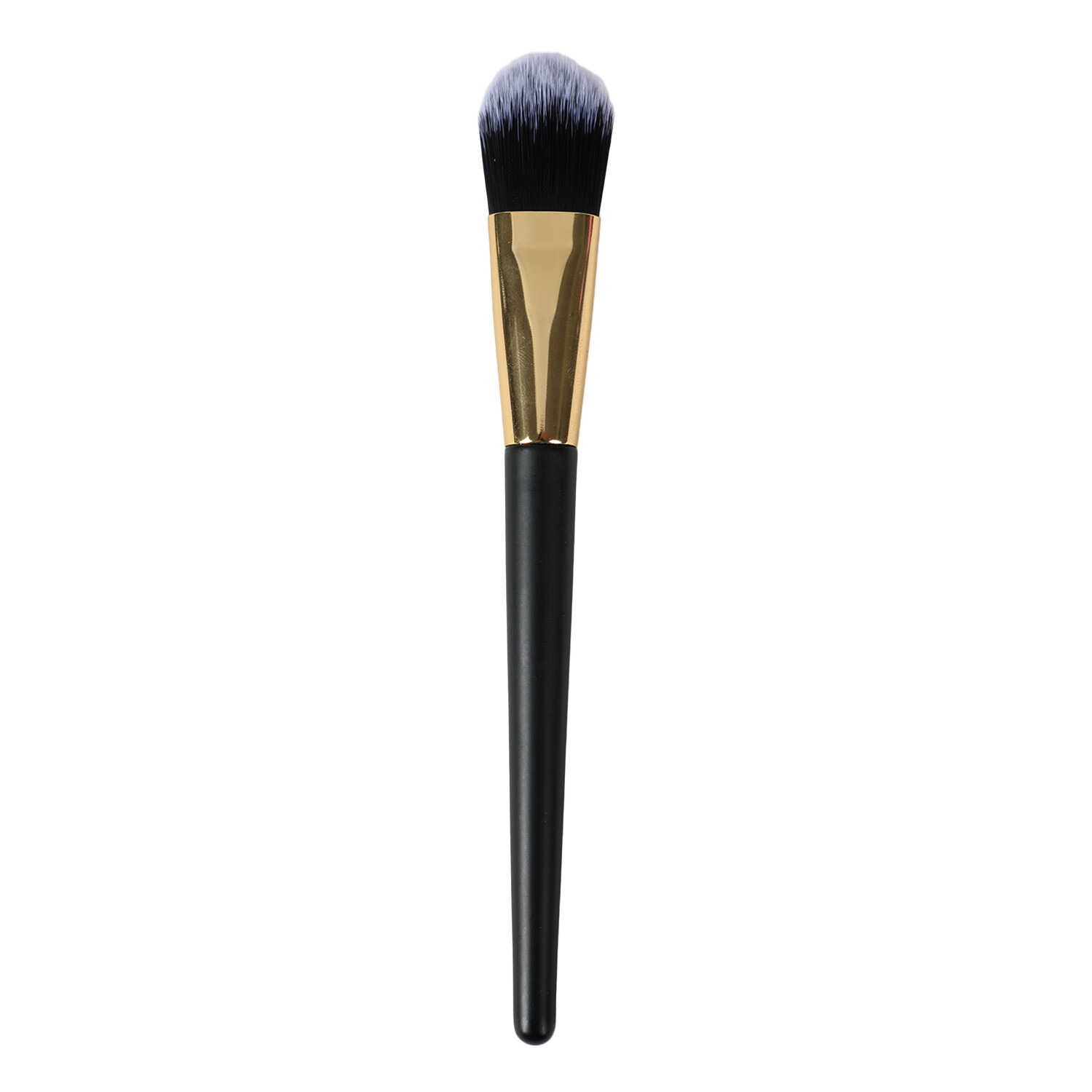 Flat Foundation Makeup Brush - Black Image 2