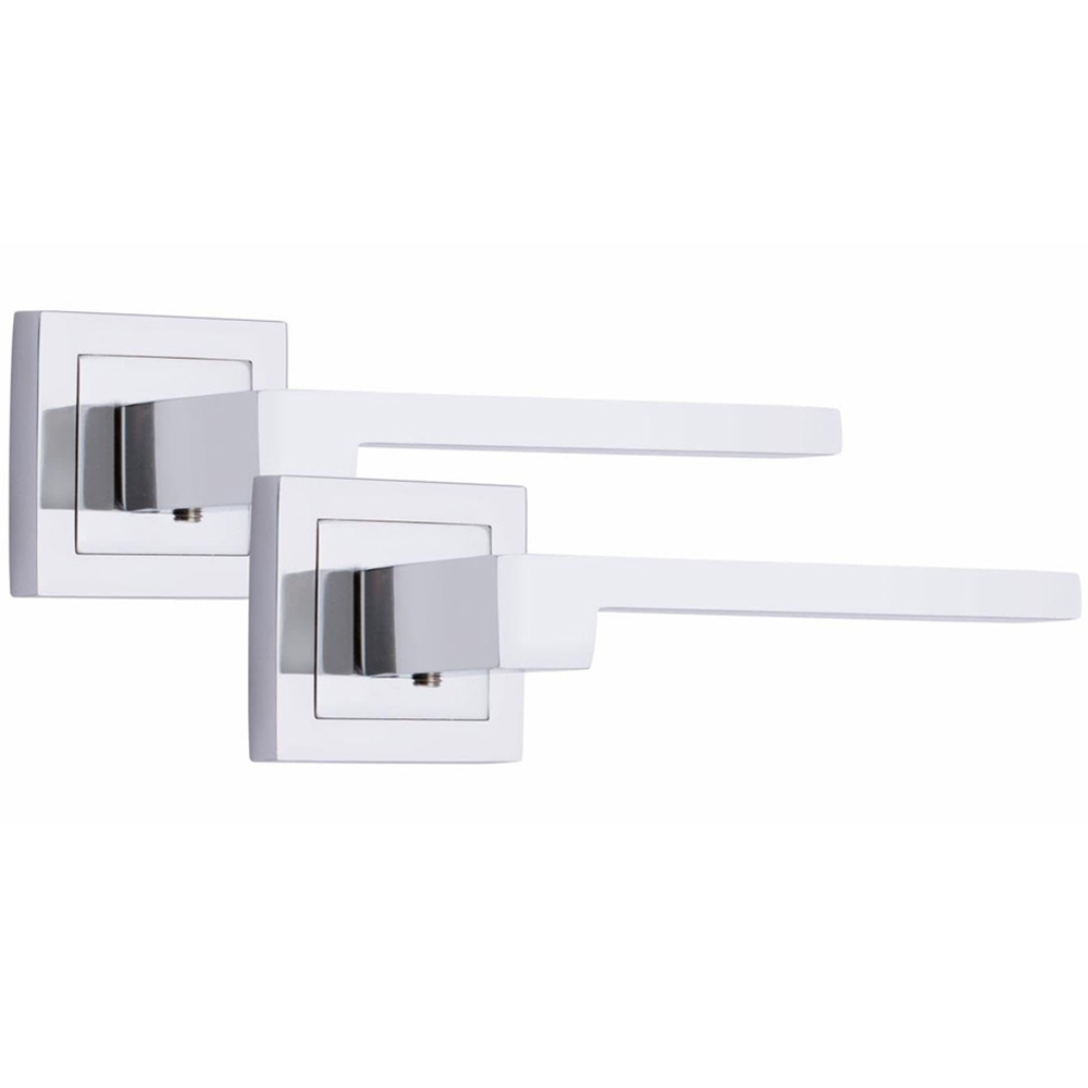 Golden Grace Polished Chrome Zeta Door Handle Set 5 Pack Image 2