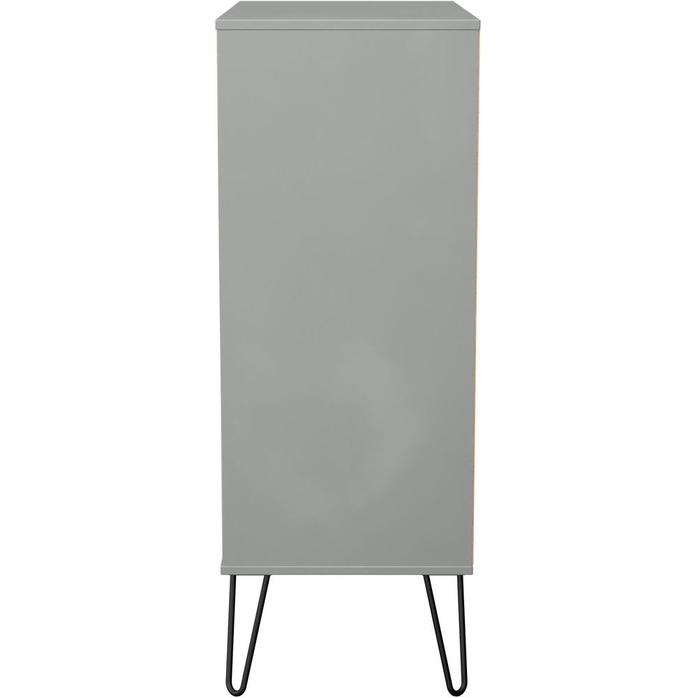 Crowndale Harlequin 5 Drawer Dusk Grey Chest of Drawers Ready Assembled Image 4