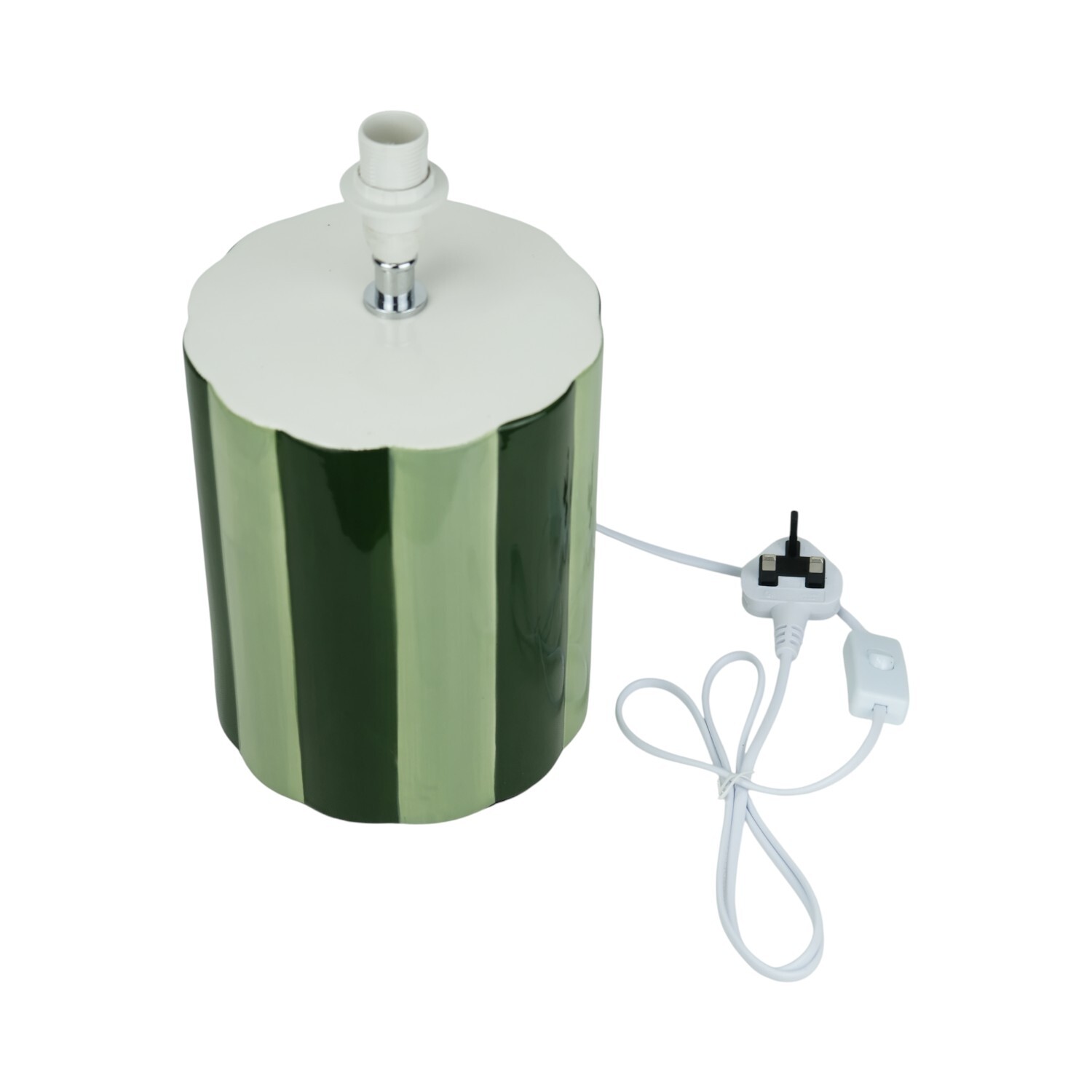 Adley Stripe Table Lamp Green Image 12