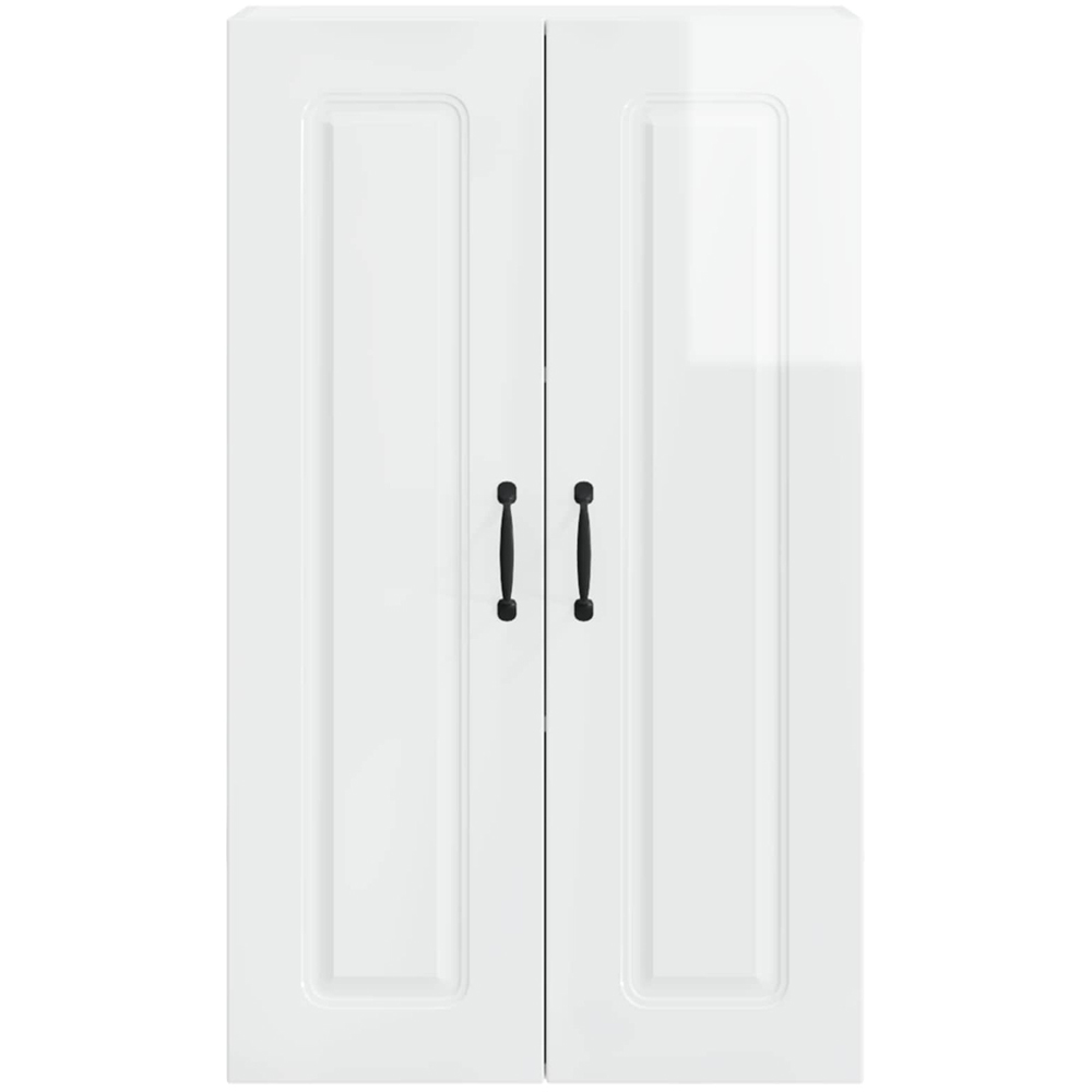 vidaXL 2 Door High Gloss White Kitchen Wall Cabinet Image 4