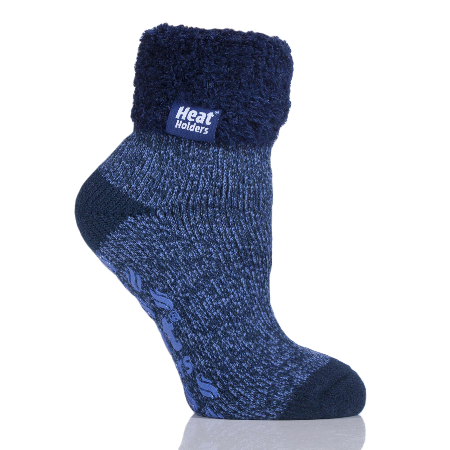SockShop Heat Holders Blue Ladies' Lounge Socks Image 2