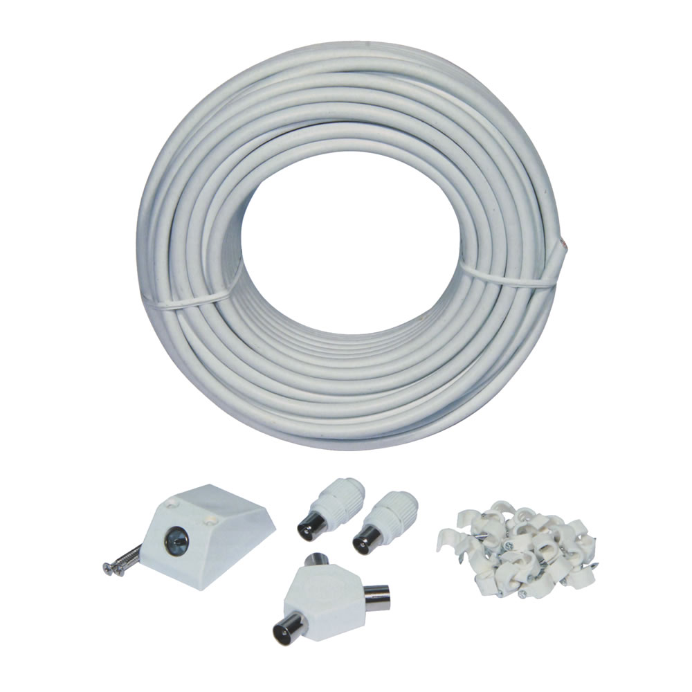 Wilko 15m TV Aerial Extension Kit Image 1