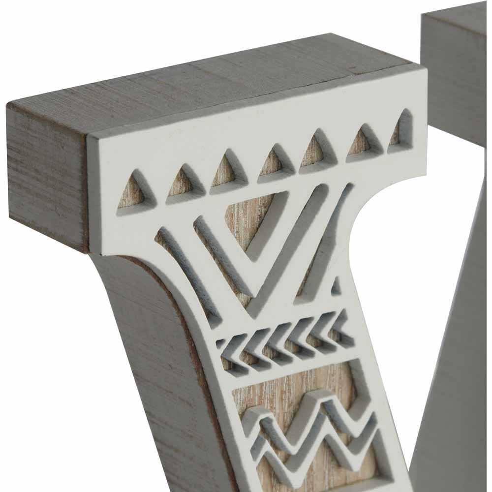 Wilko LOVE Word Letters 4pk Wilko