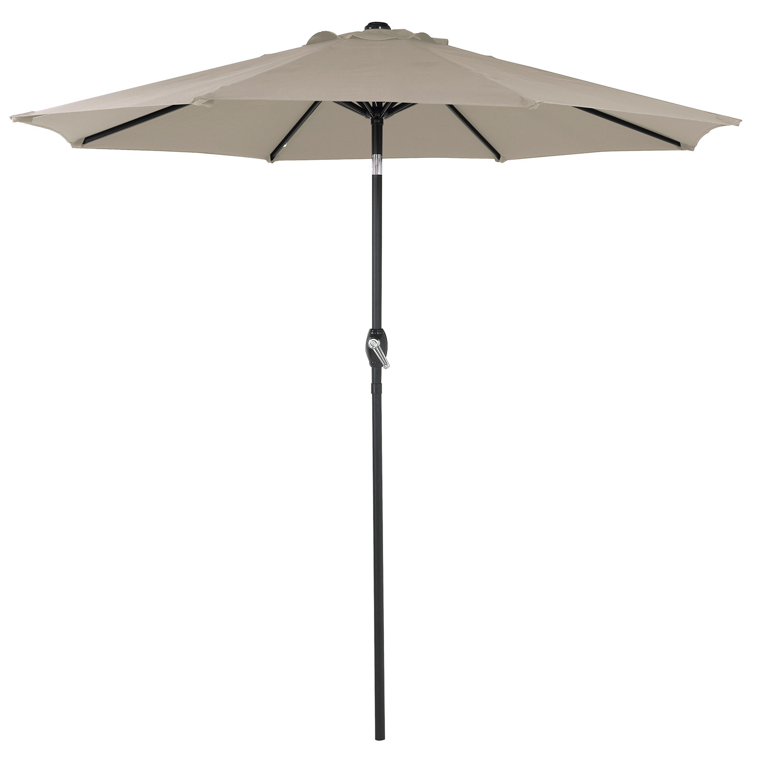Outdoor Essentials Rio Grey Garden Parasol 2.3m Image 1