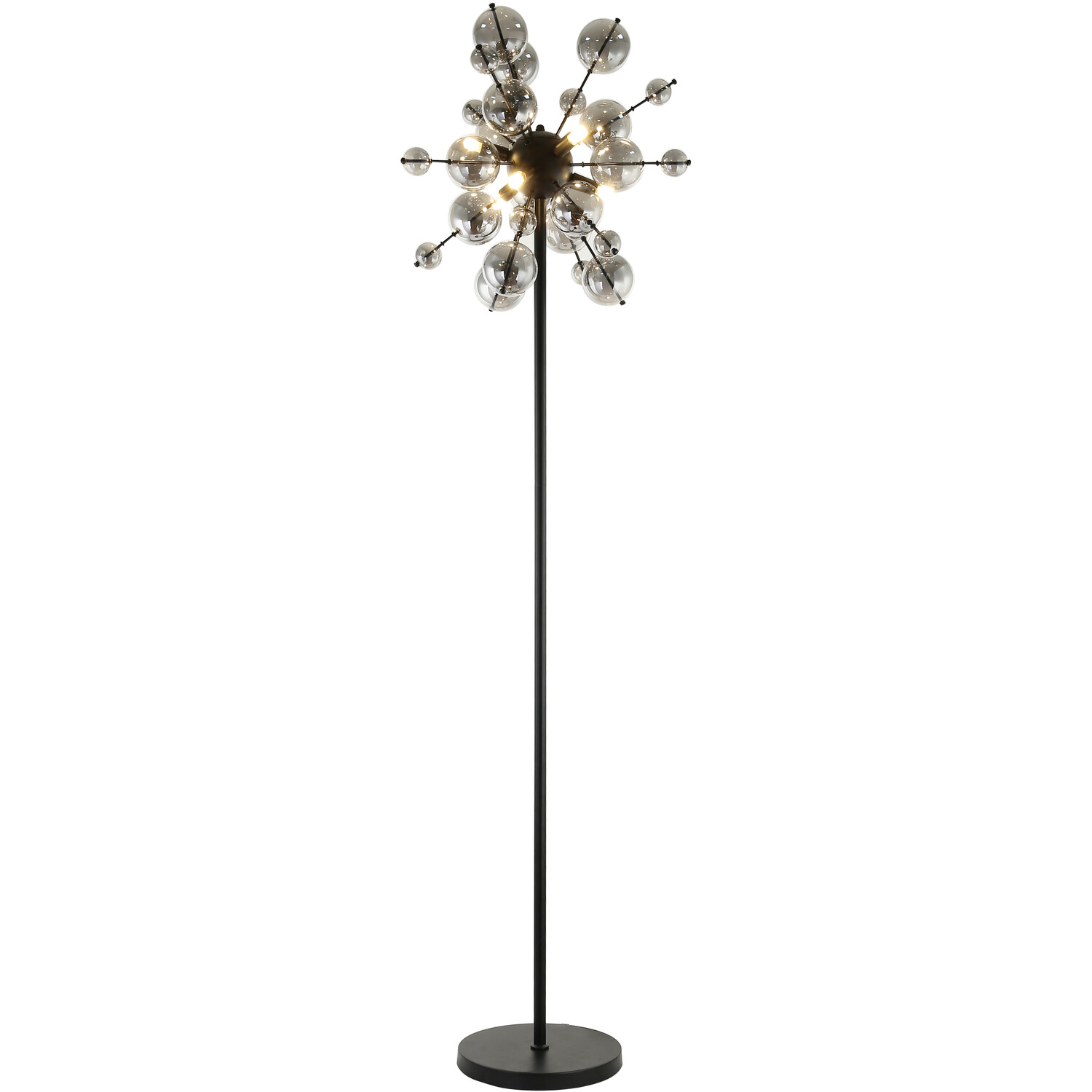 Aurora Floor Lamp - Black and Smoked Image 2
