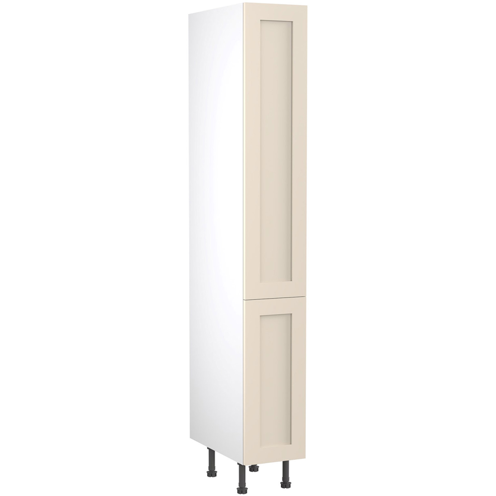 Kitchen Kit Shaker Matt Cashmere Pull and Swing Larder Cabinet Flatpack 300mm Image 1