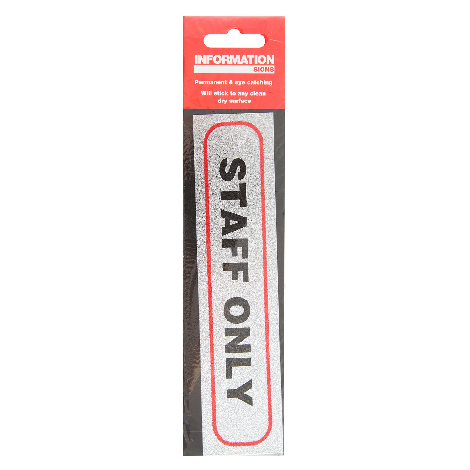 Adhesive Staff Only Sign Image