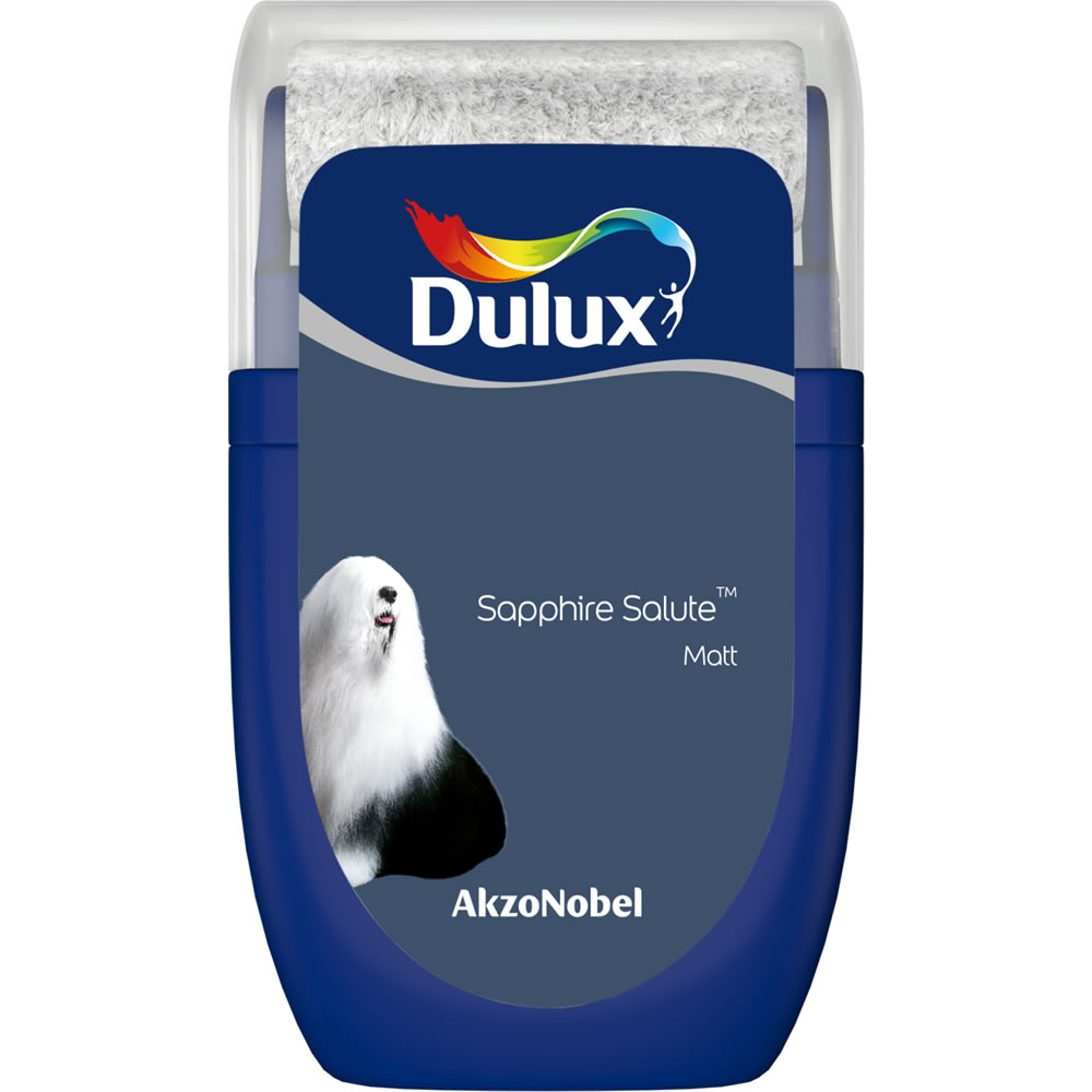 Dulux Sapphire Salute Matt Emulsion Paint Tester Pot 30ml Image