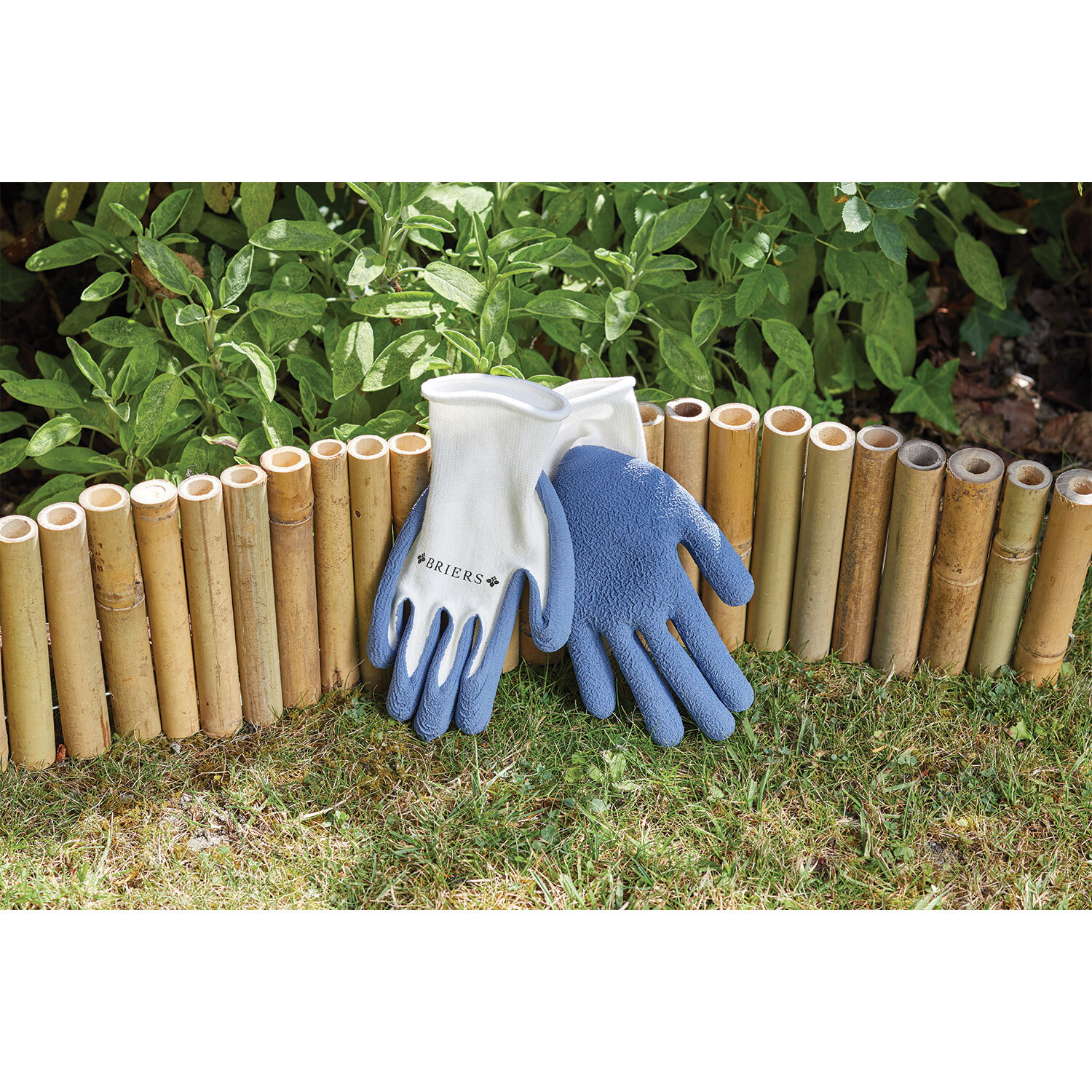 Briers Navy Bamboo Grips Garden Gloves Image 2