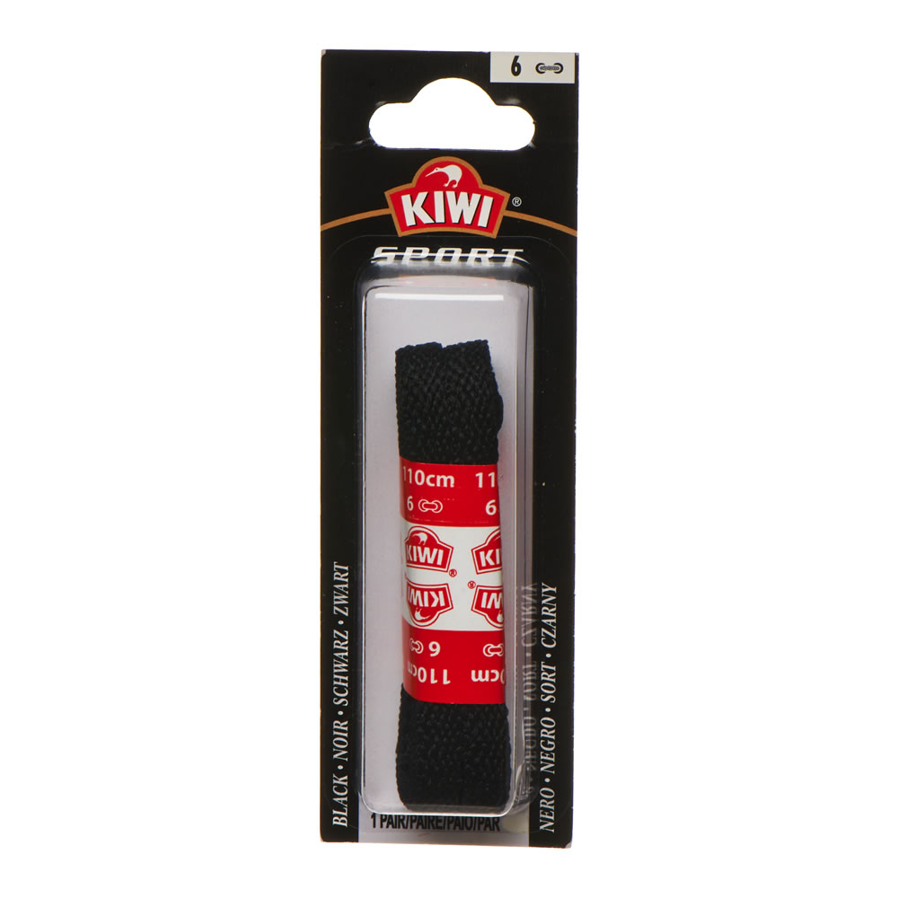 Kiwi Black Sports Laces 110cm Wilko