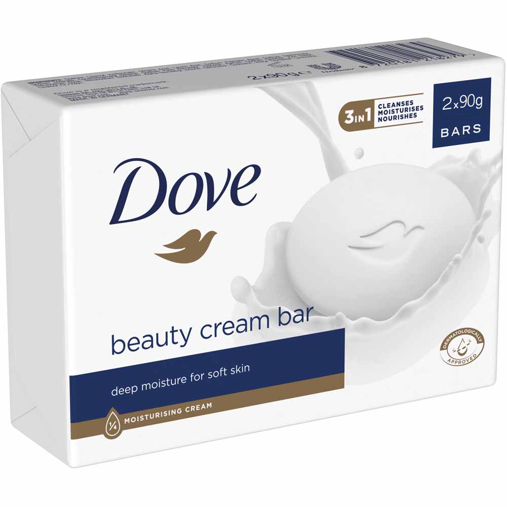 Dove Original Beauty Cream Bar 2 x 90g Image 2