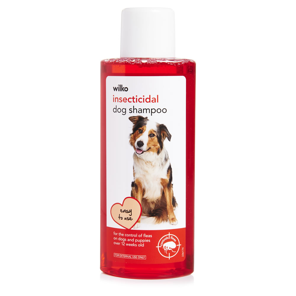 Wilko Insecticidal Dog Flea Shampoo 250ml Image
