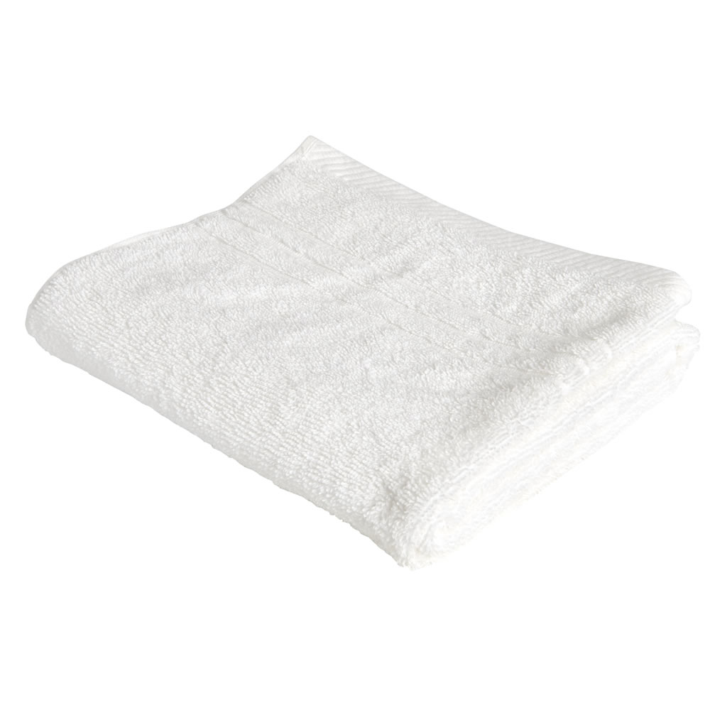 Wilko White Hand Towel Image 1